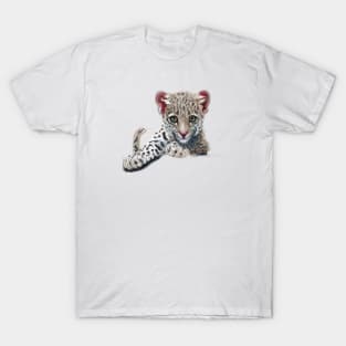 Cute Leopard Drawing T-Shirt